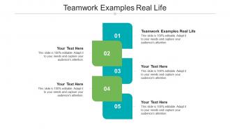 Teamwork examples real life ppt powerpoint presentation gallery aids cpb