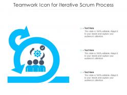 Teamwork icon for iterative scrum process