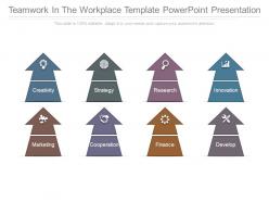 Teamwork in the workplace template powerpoint presentation
