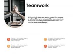 Teamwork introduction ppt powerpoint presentation ideas designs