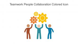 Teamwork People Collaboration Colored Icon In Powerpoint Pptx Png And Editable Eps Format