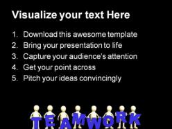 Teamwork people powerpoint templates and powerpoint backgrounds 0511