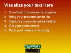 Teamwork people powerpoint templates and powerpoint backgrounds 0811