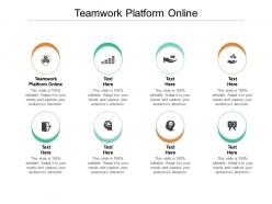 Teamwork platform online ppt powerpoint presentation infographics layout ideas cpb