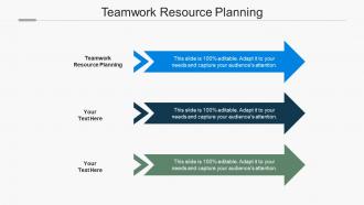 Teamwork resource planning ppt powerpoint presentation file slideshow cpb