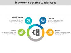 Teamwork strengths weaknesses ppt powerpoint presentation template cpb