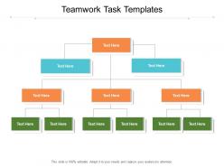 Teamwork task templates ppt powerpoint presentation layouts inspiration cpb