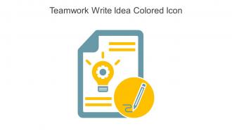 Teamwork Write Idea Colored Icon In Powerpoint Pptx Png And Editable Eps Format