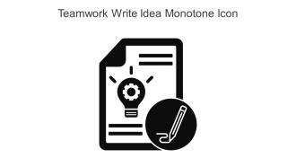 Teamwork Write Idea Monotone Icon In Powerpoint Pptx Png And Editable Eps Format