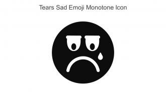 Tears Sad Emoji Monotone Icon In Powerpoint Pptx Png And Editable Eps Format