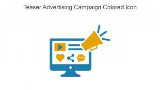 Teaser Advertising Campaign Colored Icon In Powerpoint Pptx Png And Editable Eps Format
