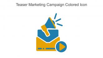 Teaser Marketing Campaign Colored Icon In Powerpoint Pptx Png And Editable Eps Format