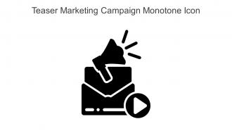 Teaser Marketing Campaign Monotone Icon In Powerpoint Pptx Png And Editable Eps Format