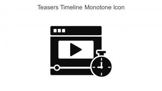 Teasers Timeline Monotone Icon In Powerpoint Pptx Png And Editable Eps Format