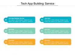 Tech app building service ppt powerpoint presentation styles slide cpb