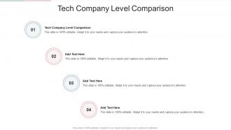 Tech Company Level Comparison In Powerpoint And Google Slides Cpb