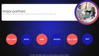 Tech Company Profile Major Partners Ppt Infographics CP SS