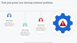 Tech Pain Points Icon Showing Technical Problems