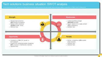 Tech Solutions Business Situation Swot Analysis