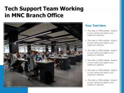 Tech Support Team Working In MNC Branch Office