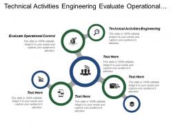 Technical activities engineering evaluate operational control project realization