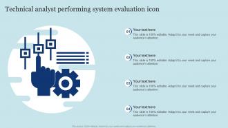 Technical Analyst Performing System Evaluation Icon