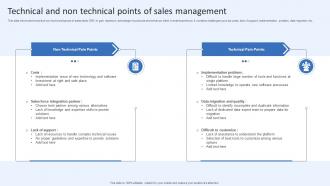 Technical And Non Technical Points Of Sales Management