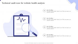 Technical Audit Icon For Website Health Analysis