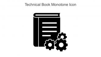 Technical Book Monotone Icon In Powerpoint Pptx Png And Editable Eps Format
