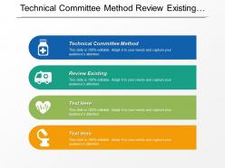 Technical committee method review existing influence diagrams effective policy