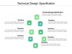 Technical design specification ppt powerpoint presentation portfolio model cpb