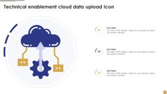 Technical Enablement Cloud Data Upload Icon