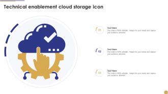 Technical Enablement Cloud Storage Icon