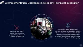 Technical Integration As A Challenge In AI In Telecom Training Ppt