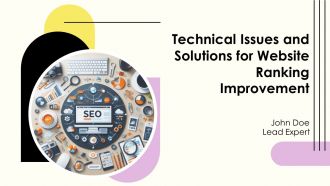 Technical Issues And Solutions For Website Ranking Improvement PPT Slides AT