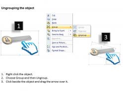 Technical knowlegde fingers pressing the login button with lock powerpoint diagram templates graphics 712