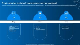 Technical Maintenance Service Proposal powerpoint presentation slides Aesthatic Unique