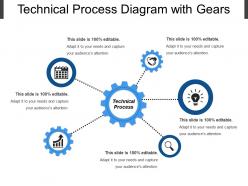 Technical Process Diagram With Gears