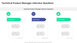 Technical Product Manager Interview Questions In Powerpoint And Google Slides Cpb