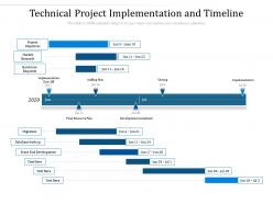 Technical project implementation and timeline