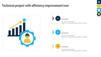 Technical Project With Efficiency Improvement Icon
