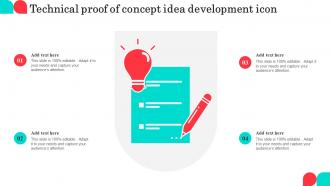 Technical Proof Of Concept Idea Development Icon