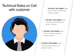 Technical sales on call with customer