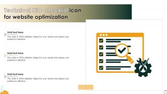 Technical SEO Checklist Icon For Website Optimization