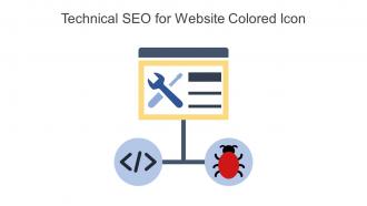 Technical SEO For Website Colored Icon In Powerpoint Pptx Png And Editable Eps Format
