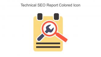 Technical SEO Report Colored Icon In Powerpoint Pptx Png And Editable Eps Format