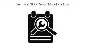 Technical SEO Report Monotone Icon In Powerpoint Pptx Png And Editable Eps Format