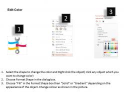 Technical service option diagram flat powerpoint design