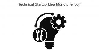 Technical Startup Idea Monotone Icon In Powerpoint Pptx Png And Editable Eps Format