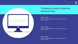 Technical Stock Valuation Analysis Icon Ppt File Portfolio